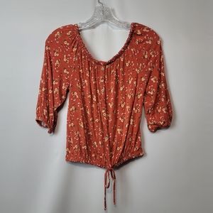 Floral off the shoulder top